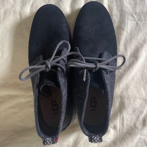 Men’s Ugg Grey Wool Lace Up Chukka Boots Size 9 with Twinsoles